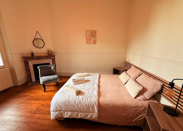 Апартаменты F4 Cosy Centre - 3 Lits Doubles -ideal Famille & Sejour Pro Мулен